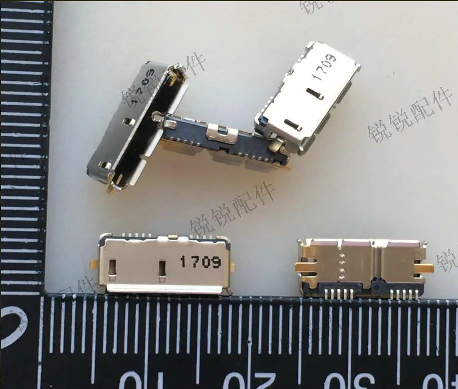 For imported MICRO USB3.0 female seat 10P B type full chip type mobile hard disk interface socket
