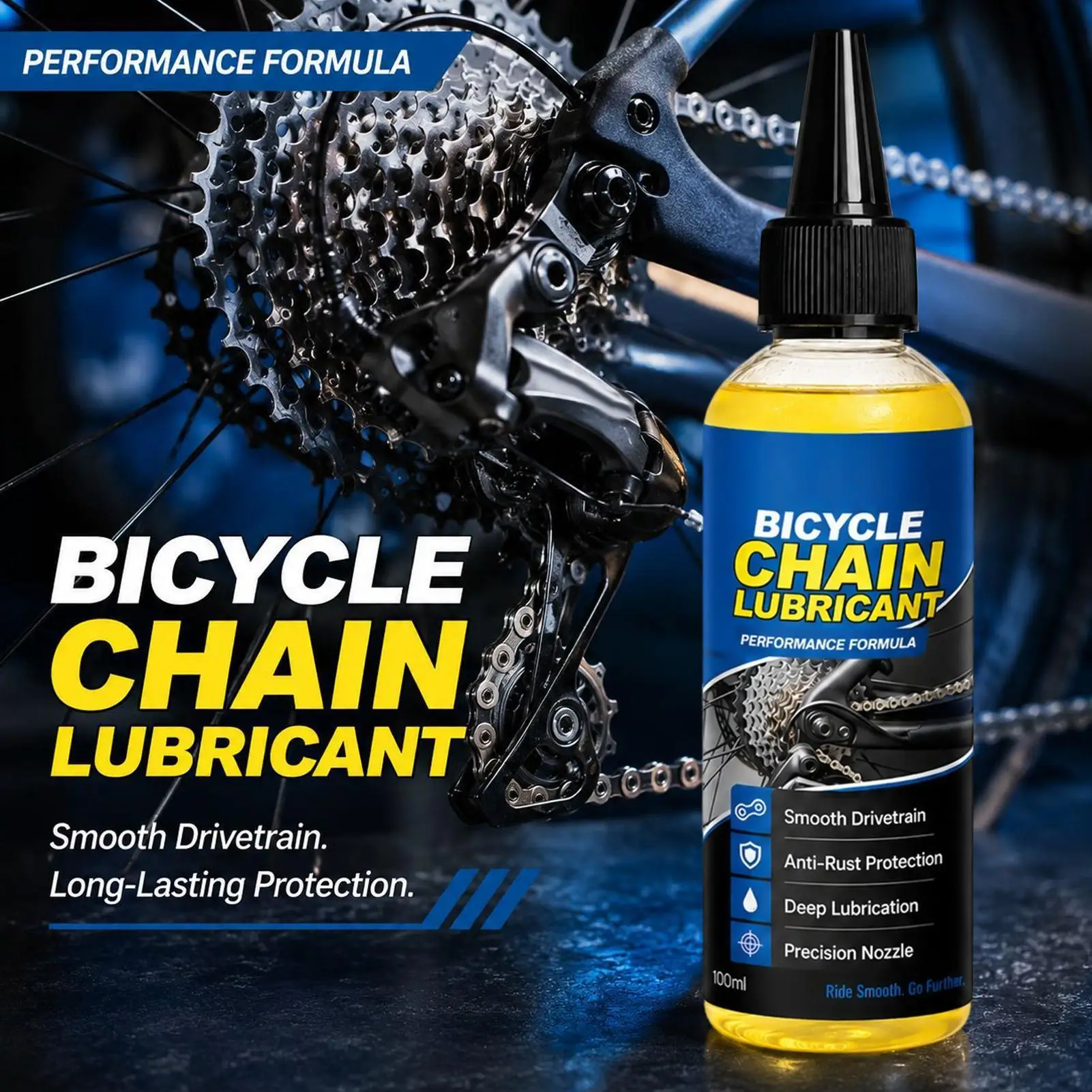 Bicycle Chain Wax Maintenance Oil 100ML Mountain Bike Road Bike Special Lubricant Chain Gear Oil for All Bicycle Chain Tools