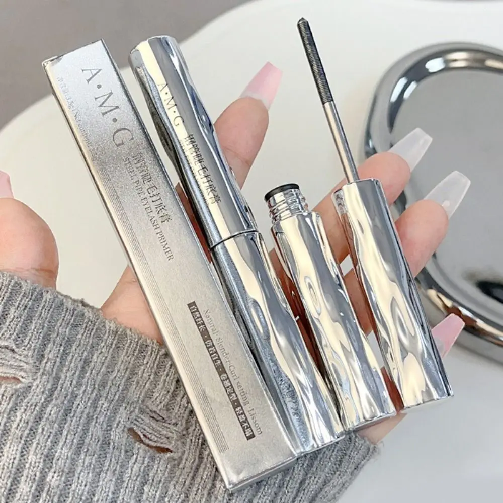 New Small Steel Tube Mascara Natural Black 3D Silk Fiber Eyelash Primer Non Smudging Long-lasting Eyelash Extension Cosmetics