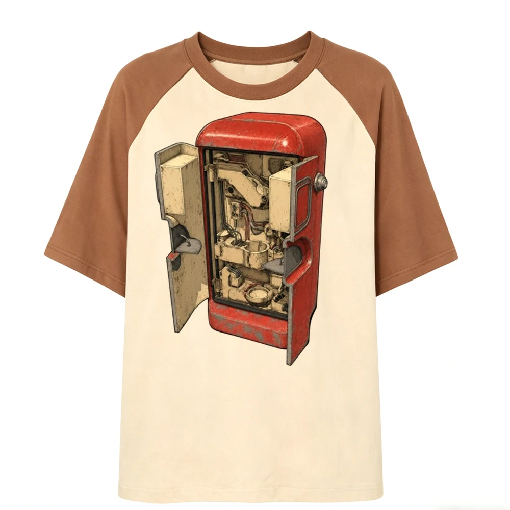Atomic Heart top tees shoujo streetwear vintage Psychedelic funny top tees emo aesthetic anime dollette party
