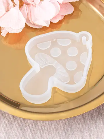 1PC 4x5cm 버섯 모양의 실리콘 몰드 DIY 쥬얼리 귀걸이 펜던트 키 체인 크리스탈 공예 주조 도구