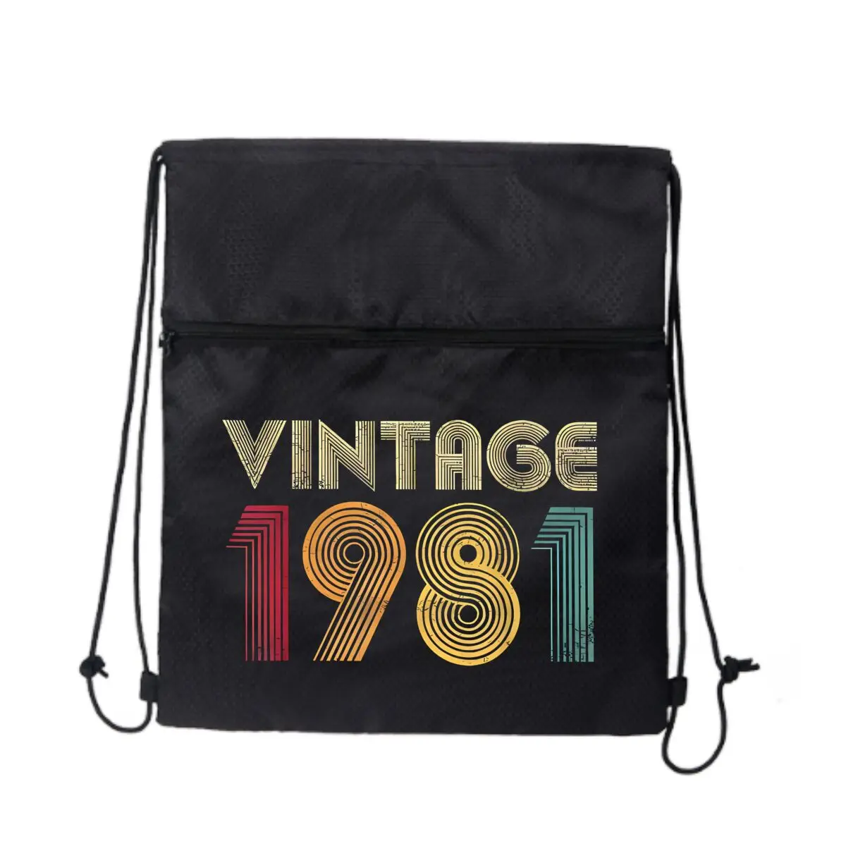 

Винтажный рюкзак на шнурке 1981, унисекс, школьная спортивная сумка для спортзала