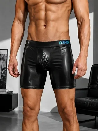 Men's 1-Piece Reflective Satin Long Underwear Set for Sports Leisure Cycling Yoga - Comfortable Breathable Bright Color