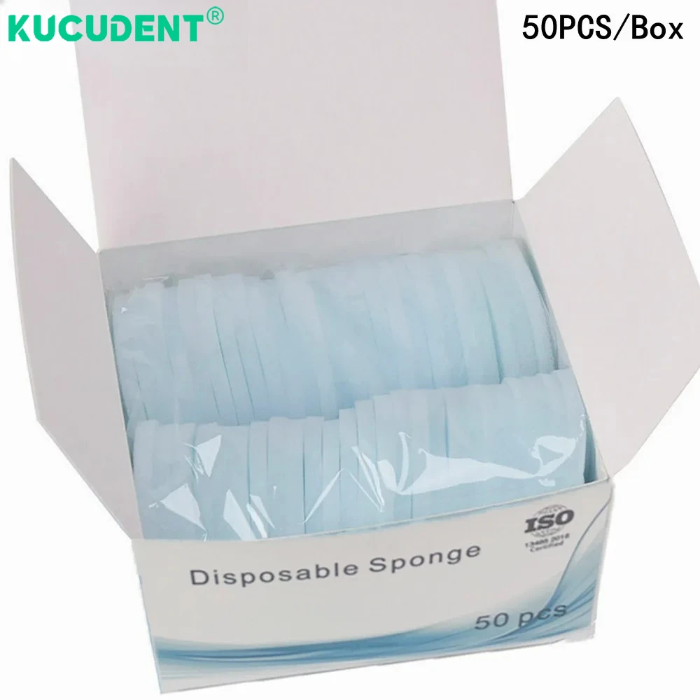 50 pçs/caixa dental descartável limpo esponja almofada de espuma macia para arquivos endodontia limpeza cuidados orais dentista material ferramenta odontologia