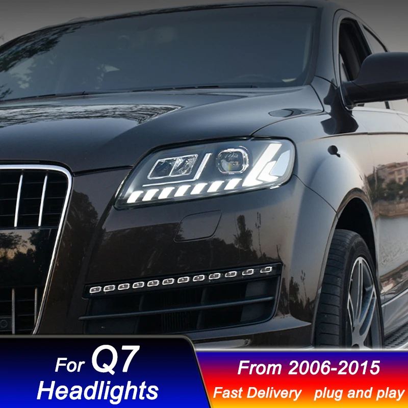 

Hot Car styling Headlights for Audi Q7 2006-2015 new style full LED DRL Dynamic Signal Head Lamp Beam Headlamp Accembly