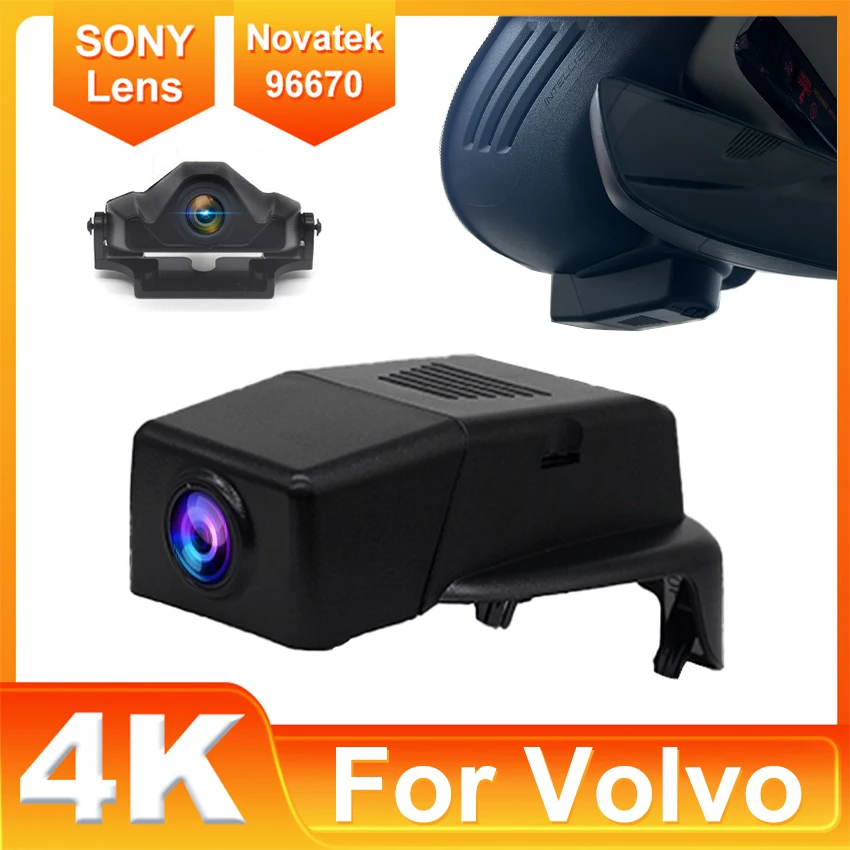 

For Volvo S90 V90 XC60 2017~2021 Front and Rear 4K Dash Cam for Car Camera Recorder Dashcam WIFI Car Dvr Recording Devices