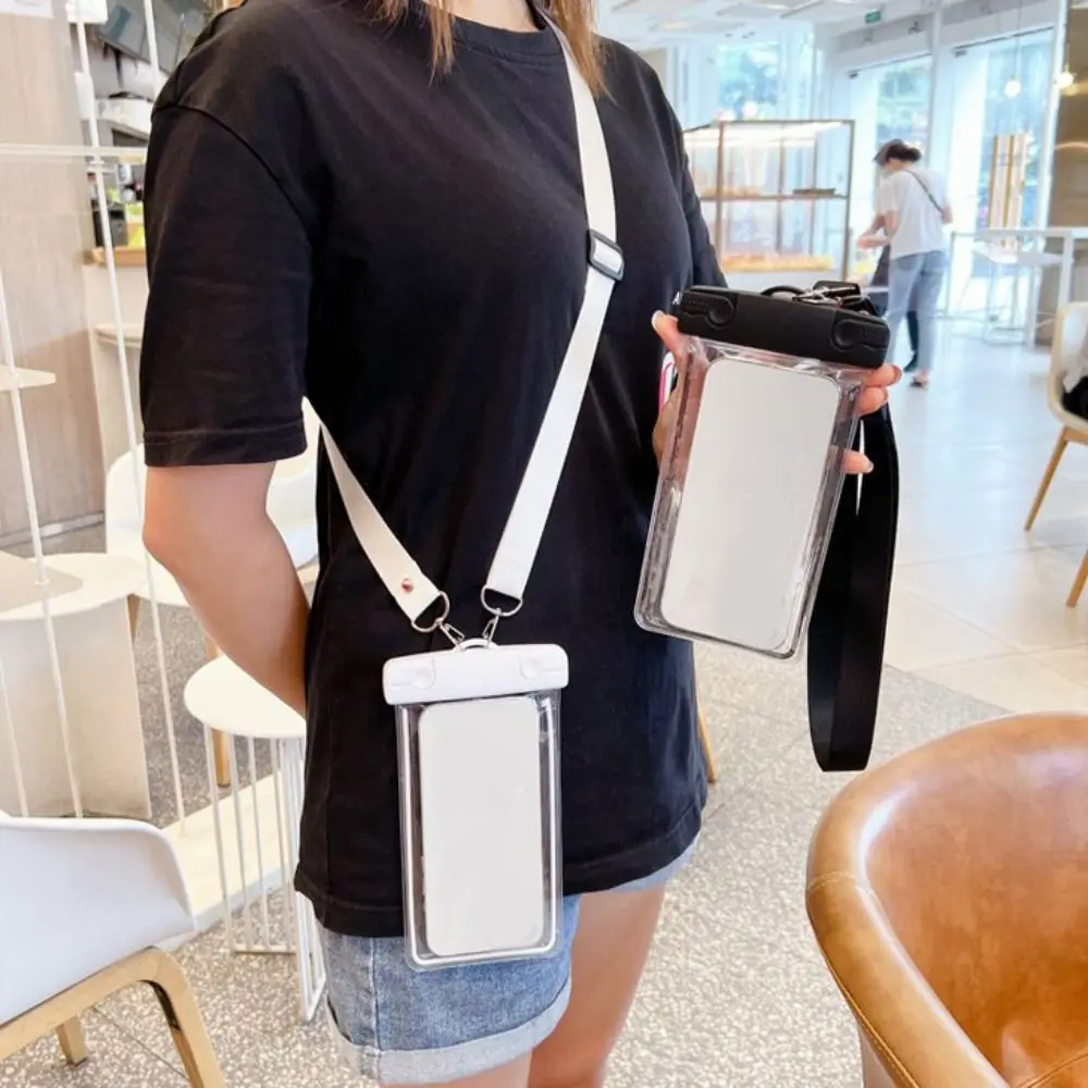 High Quality Full View Waterproof Case Touchable Screen Strong Sealing Swimming Pouch with Lanyard Phone Cover