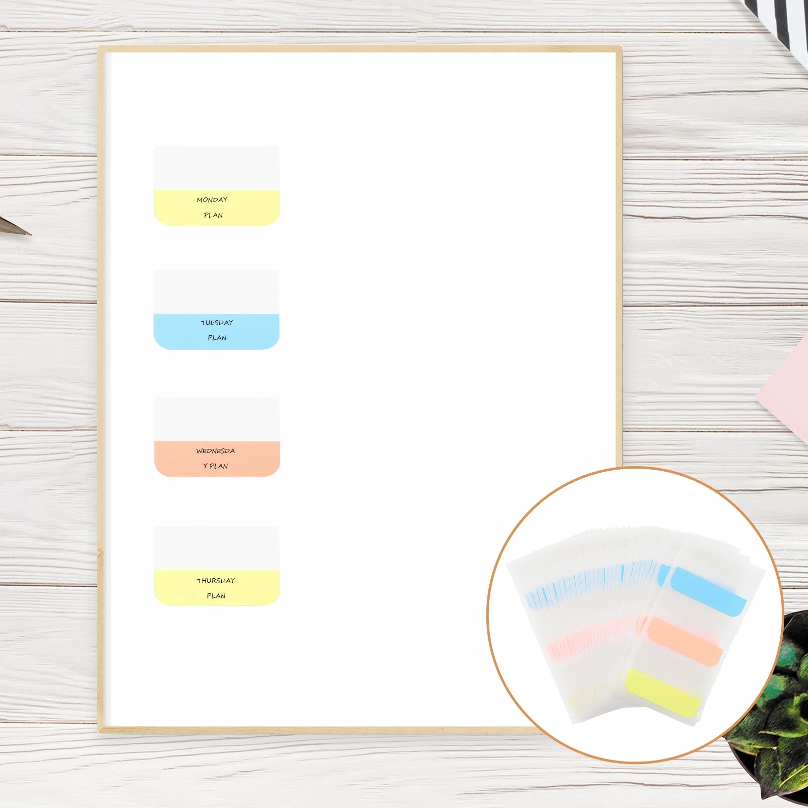 360Pcs Sticky Tabs Portable Small Size Office Memo Stickers Multipurpose Adhesive Label Decals Book Marker Supplies