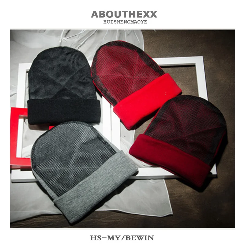 تحت الأرض رئيس الدورية قبعة صوف سميكة شبكة ارتداء مقاومة الشارع الرقص قبعة الرجال عادية في الهواء الطلق الترفيه الدافئة يندبروف