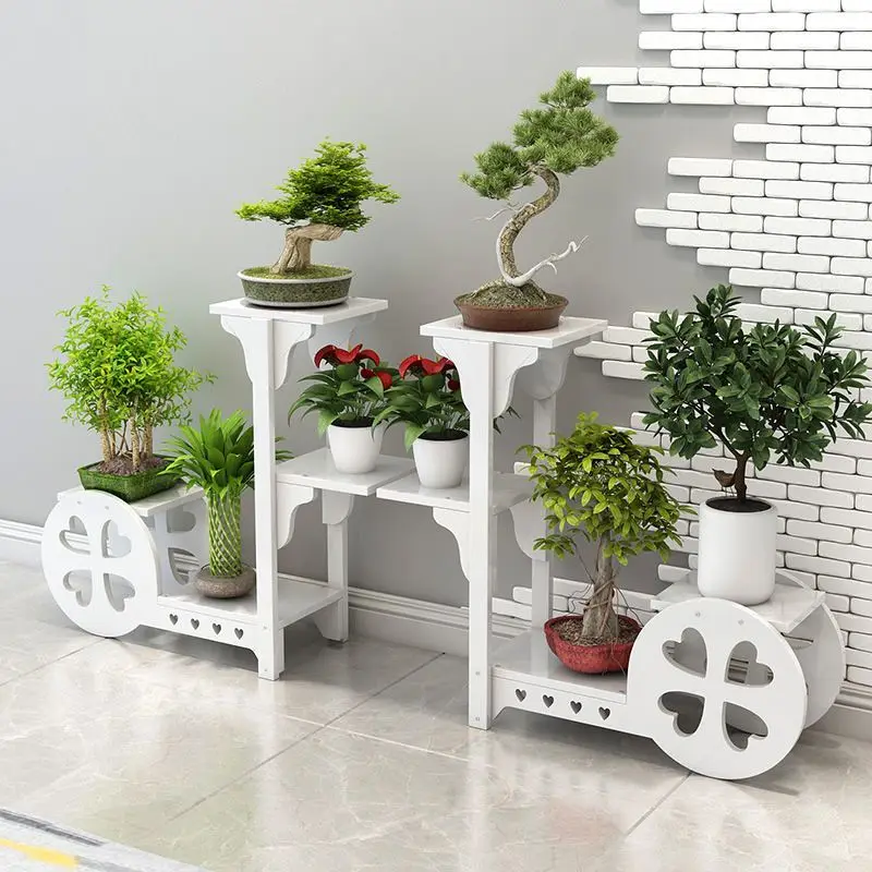 

New flower stand Floor-to-ceiling living room Balcony Indoor and outdoor entrance Green dill succulent flower pot stand