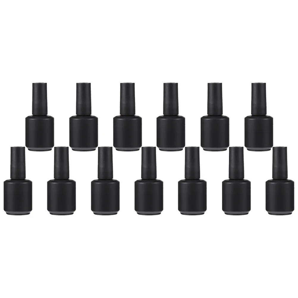

13Pcs Glass Empty Nail Polish Bottle Set Reusable Nail Art Storage Bottles with Easy-Open Cap for Liquid Sub-Packaging