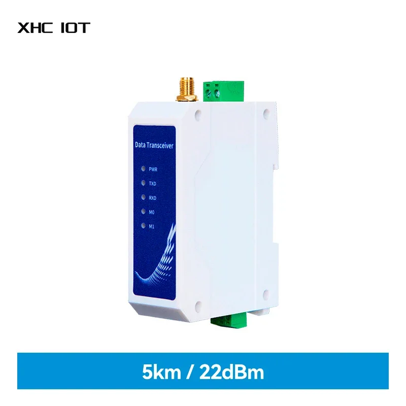 

LoRa Industrail Grade Wireless Data Transmission Staion XHCIOT E95-DTU(900SL22-485) 868/915MHz 5KM 22dBm DC8～28V RS485 Modbus