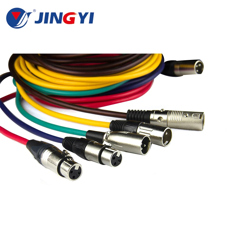 Wholesale High Quality Bulk Guitar Cable XLR Female To 6.35mm Audio Video TRS Jack Plug Snack Cables