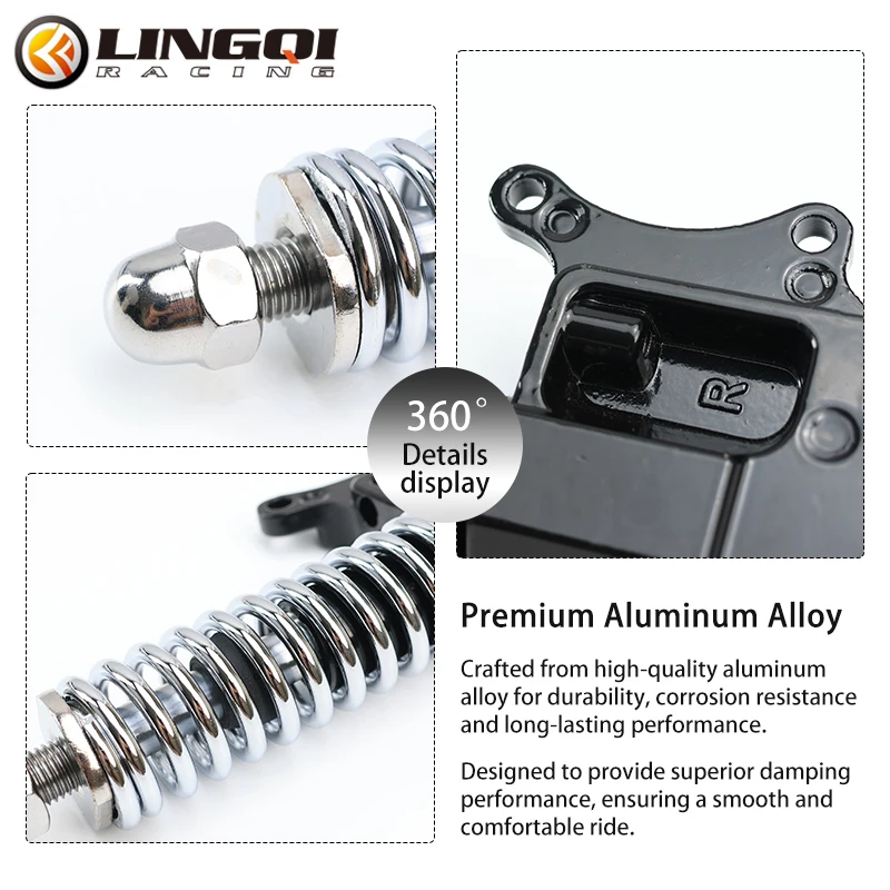 LINGQI Universal 10 Inch Shock Absorber Hydraulic Spring Device For Kugoo M4 M5 Bicycle Electric Scooter Vehicle Spare Parts