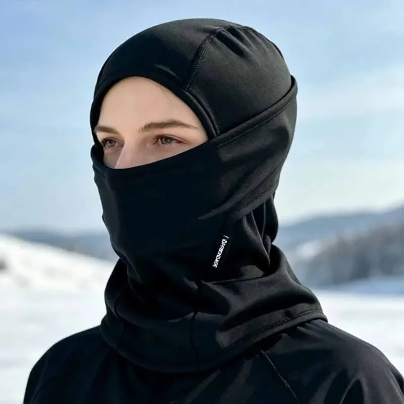 OFFBONDAGE Winter Balaclava Gloves Set Motorcycle Face Mask Touch Screen Gloves Windproof Thermal Warm Neck Hood Full Face Cover