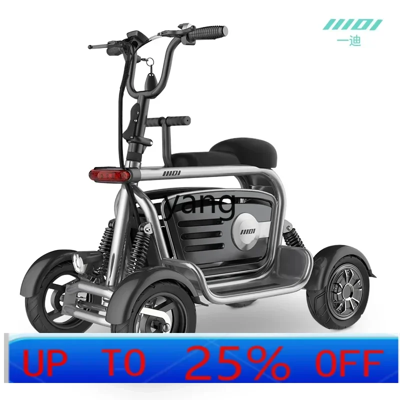 

LTT pick-up and drop-off children's home double small pet dog walking the elderly folding battery car