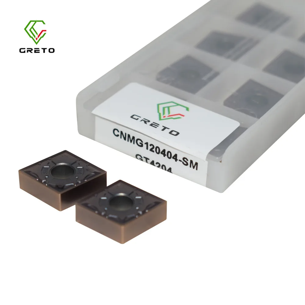 

GRETO CNMG120404-GSM GT4202 GT4204 ЧПУ карбидные вставки режущий токарный инструмент для резки металла CNMG 120404 GSM