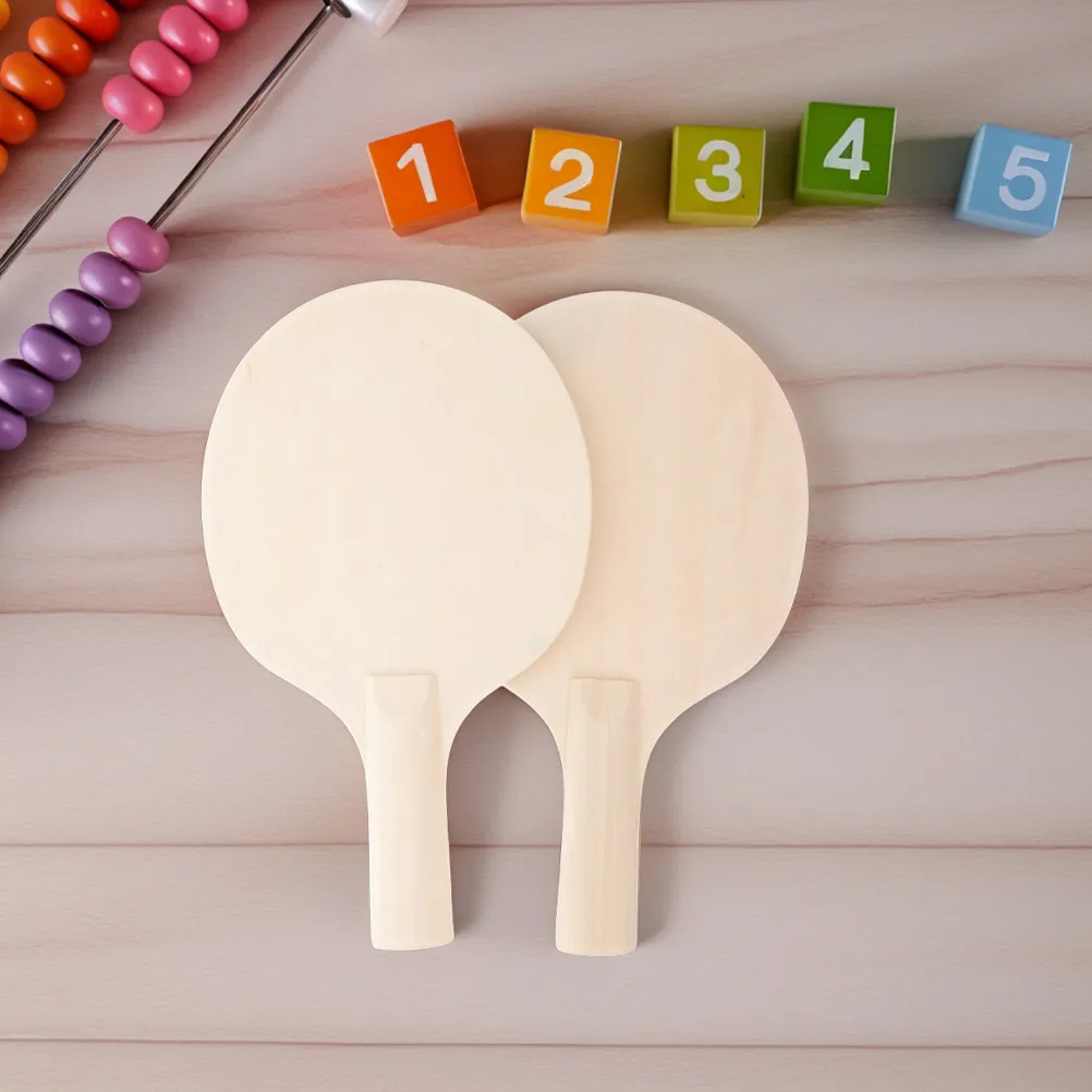 

Набор из 6 заготовок для теннисных ракеток (DIY), деревянные неокрашенные заготовки для теннисных ракеток с рукояткой для индивидуальной росписи, для спортивных игр, тренировок и развлечений