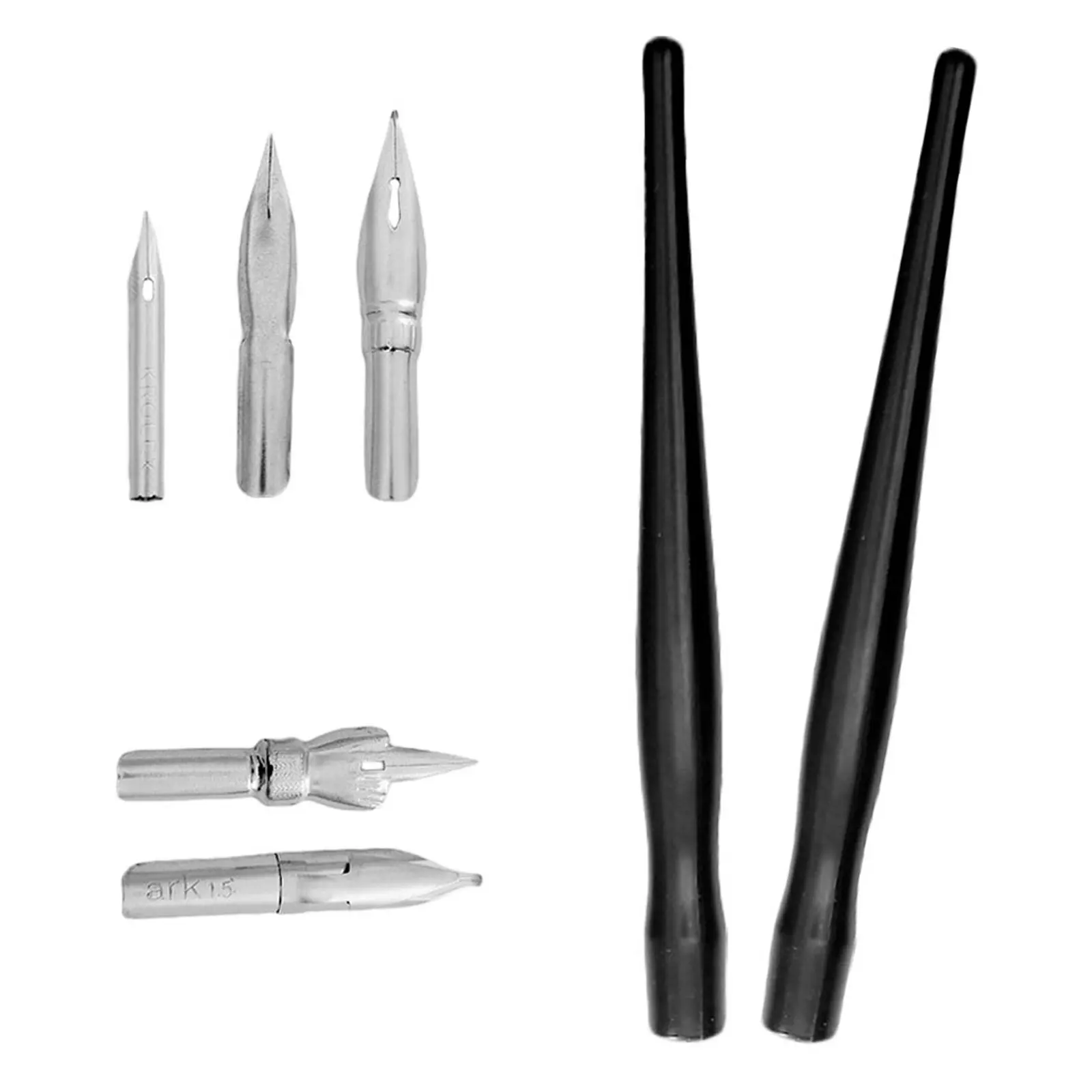 

2Sets Plastic Cartoon Dip Pen Holders Complete Set Drawing Writing Tools Art Supplies for Comic and Cartoon Illustration