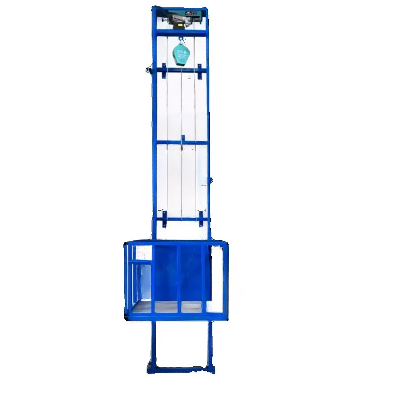 

New electric hydraulic lift freight elevator storage plant home simple lift rail lift