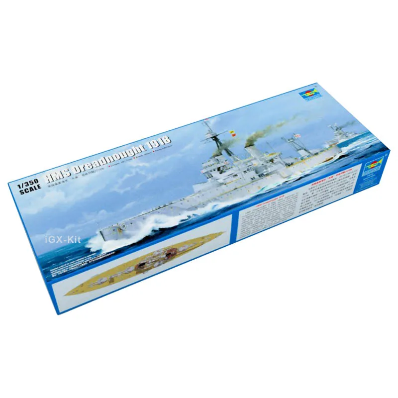 

Trumpeter 05330 1/350 HMS Dreadnought 1918 Battleship Military Ship Assembly Plastic Toy Handcraft Display Model Building Kit