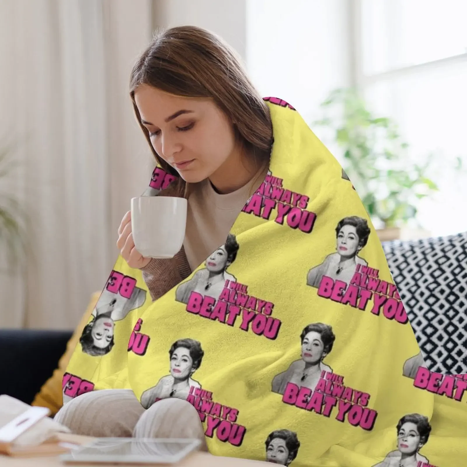 Mommie Dearest 'Faye Dunaway IS Joan Crawford.. فيلم اقتباس طباعة رمي بطانية الأرائك شتاء دافئ لينة السرير يغطي البطانيات