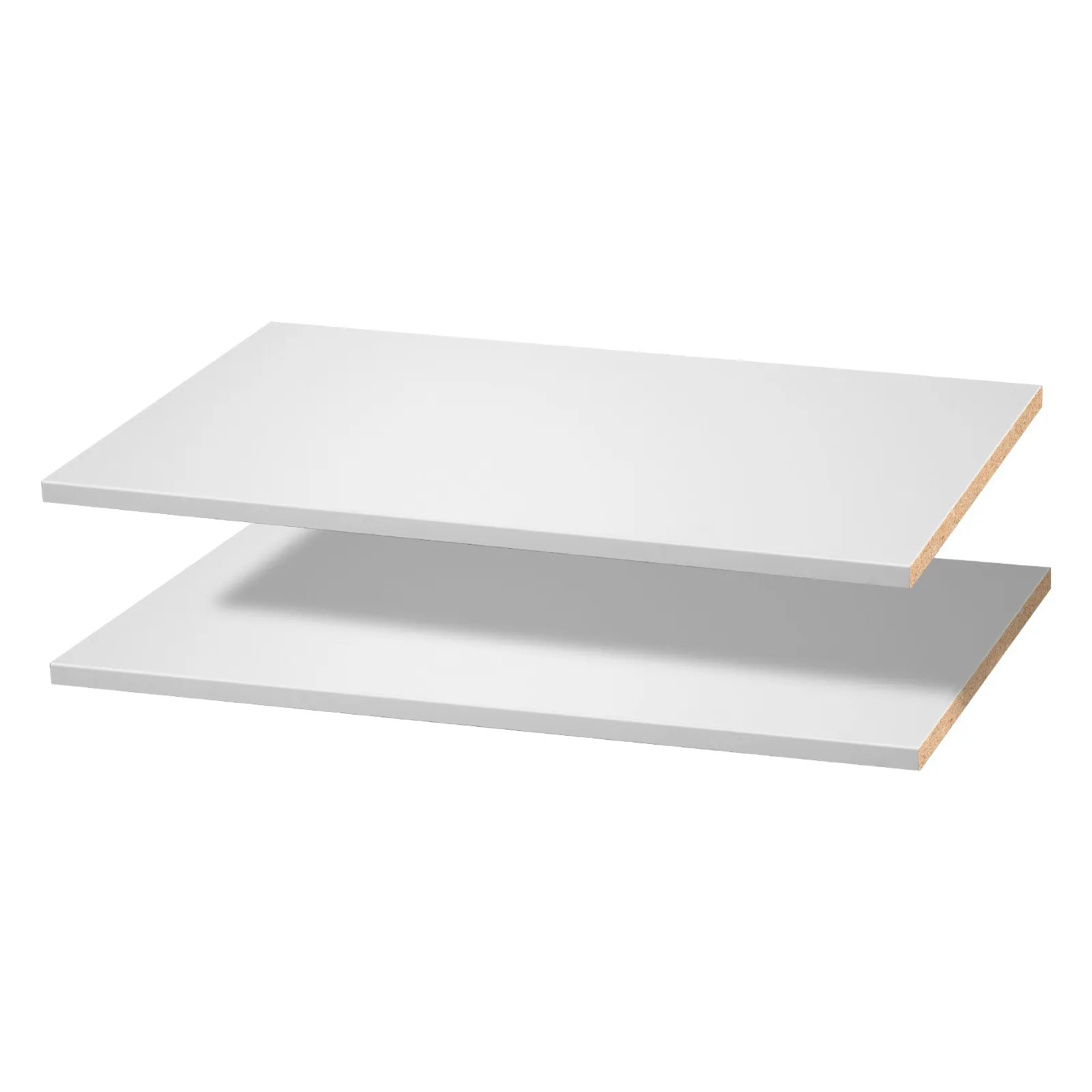 

Melamine Shelves, 2 Piece, Wooden Cabinet Shelves Cut To Size For Closet System, Replacement Cabinet Shelf, Versatile Use