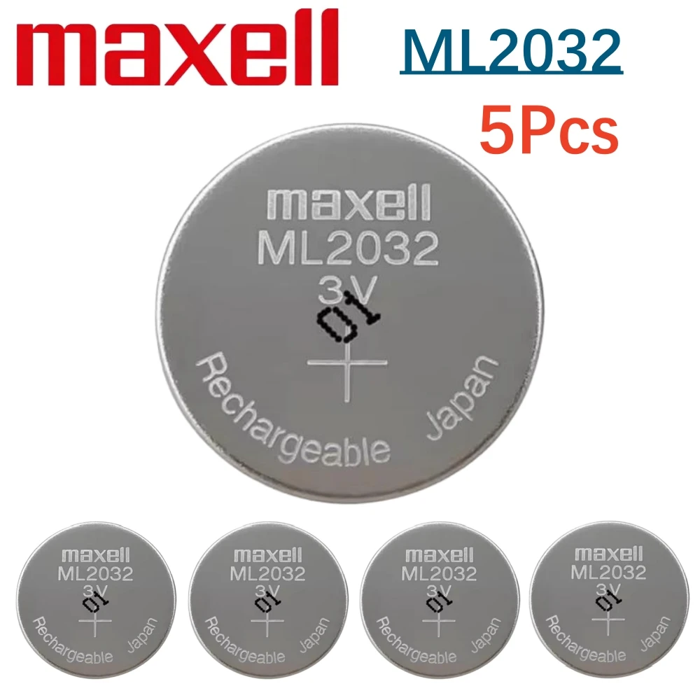 5-50PCS ML2032 Battery ML2032 ML 2032 Rechargeable Battery CR2032 CR 2032 DL2032 ECR2032