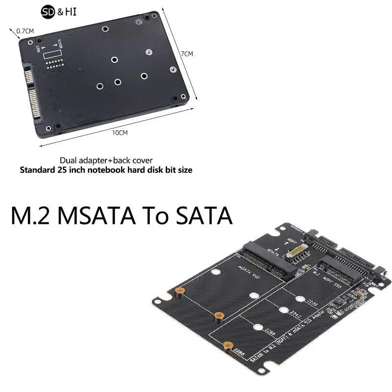 

Адаптер для жесткого диска SATA 60 Гбит/с на M2 NGFF SATA SSD MSATA