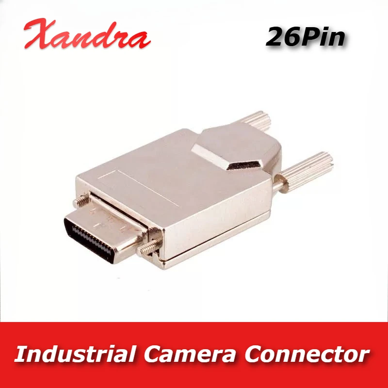 Industrial Camera Waterproof Connector HDR-E26MSG1 CameraLink For Electrical Engineering SDR 26Pin Bend Plug Male Female Adapter
