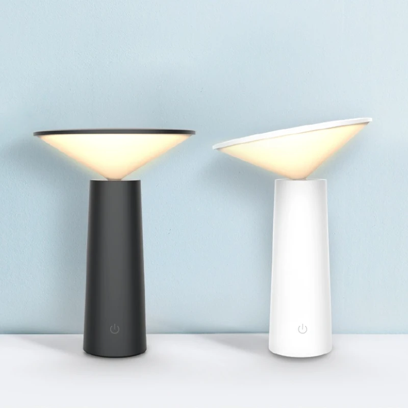 

Danmark Simple Floor Lamps Bedroom Bedsides Plastic Base Study Office Bedsides Atmosphere USB Charging Table Lights Decoration