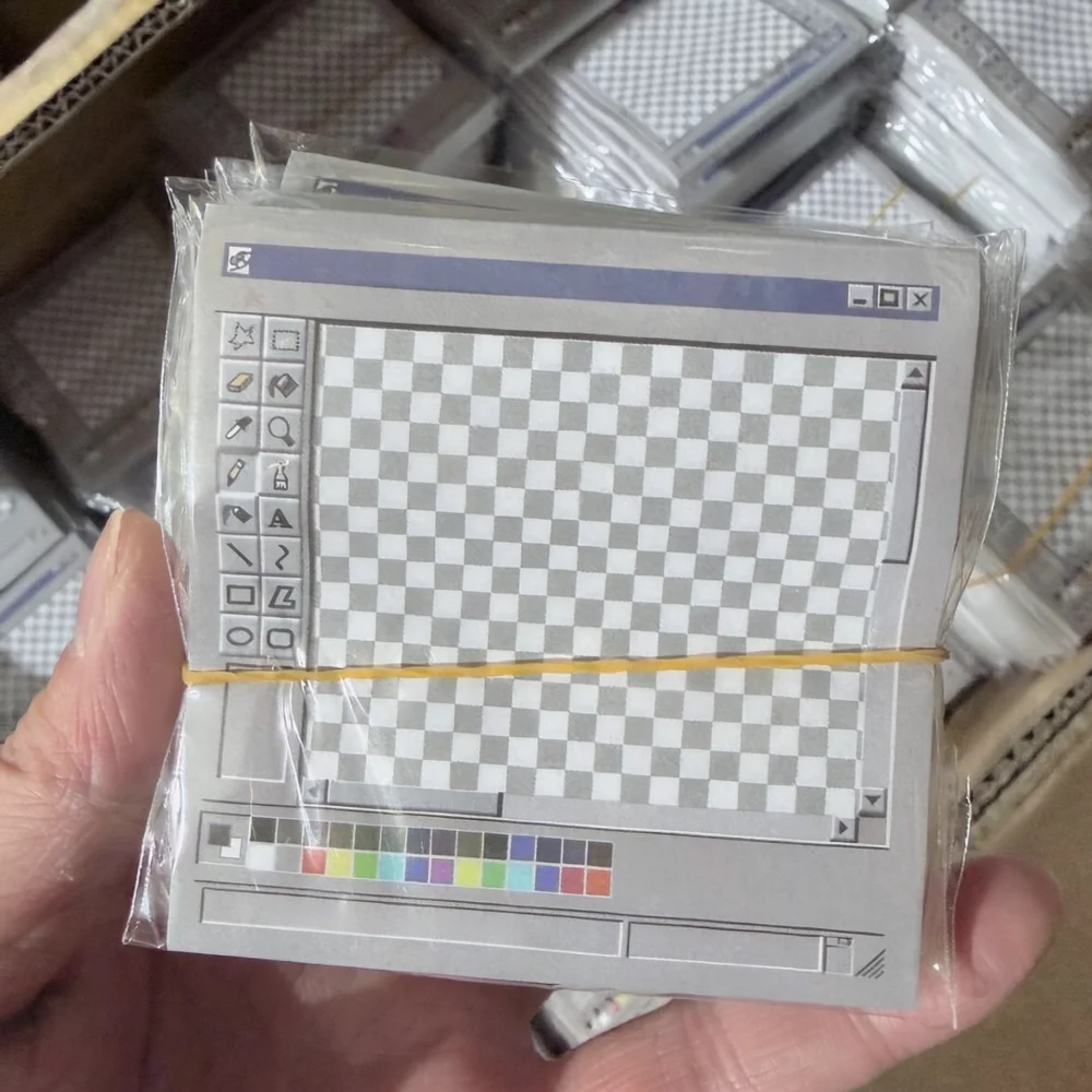 Computer Disc Theme Sticky Notes Vintage Decorative Adhesive Pads Creative Stationery For Office Work Student Notes
