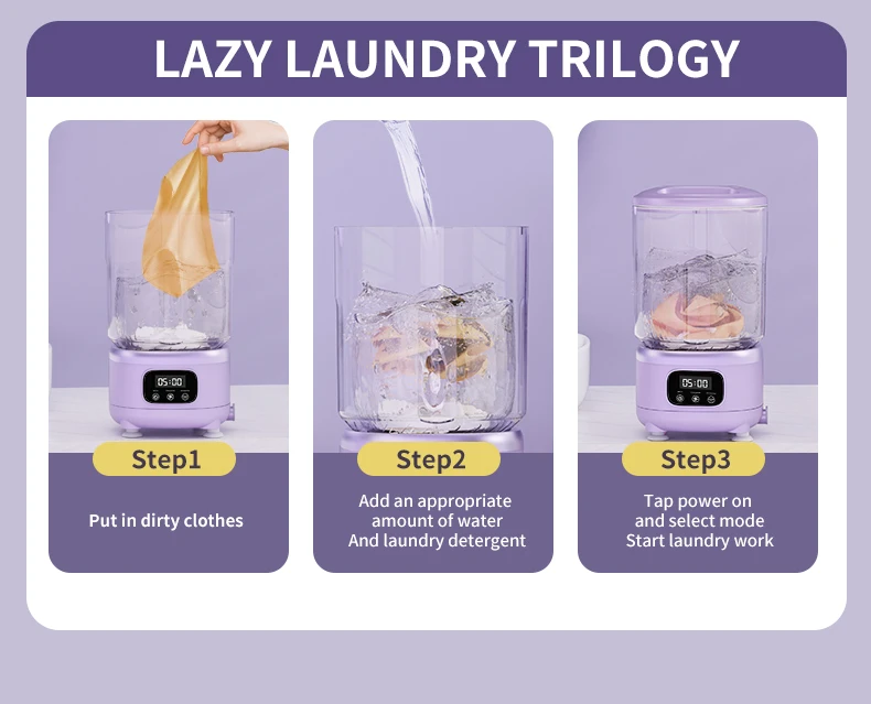 Wireless Mini Portable Washing Machine 19
