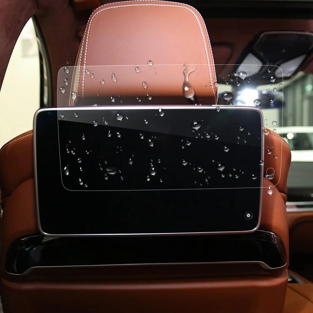 1PCS ที่นั่งด้านหลังทีวีฟิล์มหน้าจอสําหรับ-BMW 7 Series / X5 X6 / 5 Series, ด้านหลังที่นั่ง Headrest หน้าจอทีวีกระจกนิรภัยฟิล์ม