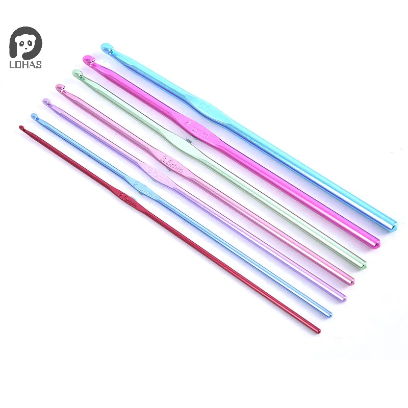 3.5-5mm Sizes Aluminum Crochet Hooks Sewing Needles Knitting Needles Crochet Hook Sweater Weaving Tools Knitting Tool