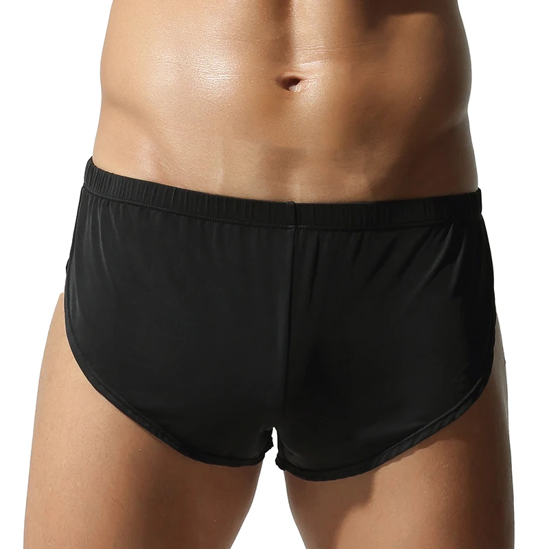 TAUWELL Herren Modische Atmungsaktive Eisseide Haushose Hochgeschnittene Lässige Boxershorts Arro Hosen Bequeme Lounge-Bekleidung – Detail 14