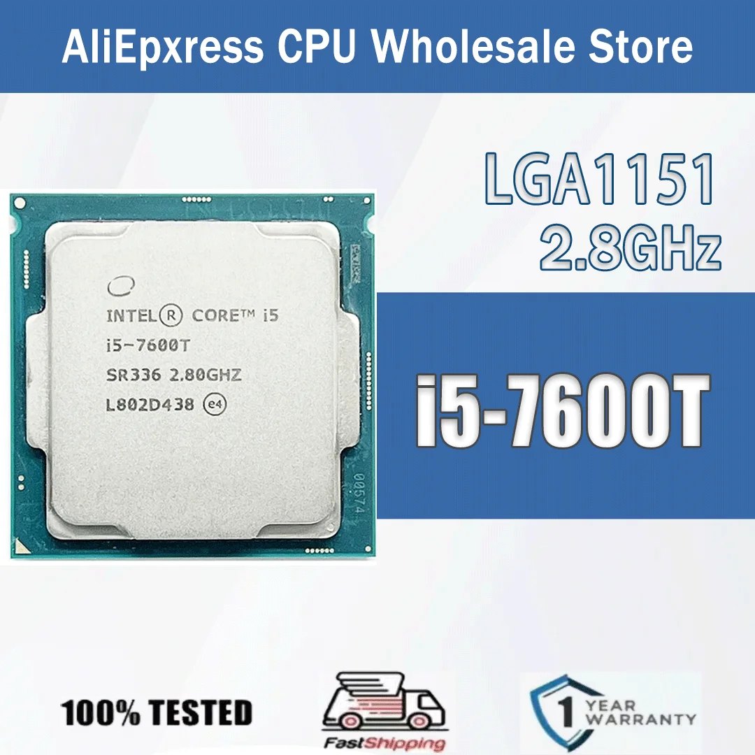 Intel Core i5-7600T 2,8 GHz 4 núcleos 4 hilos 6M 35W i5 7600T Computadora CPU Procesador Servidor Paquete LGA 1151