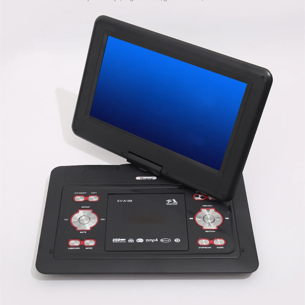 23.8 Inch Portable DVD Player with 270° Swivel HD Screen Support Car TV DVD Player with Game Function Car Charger AC Adapter