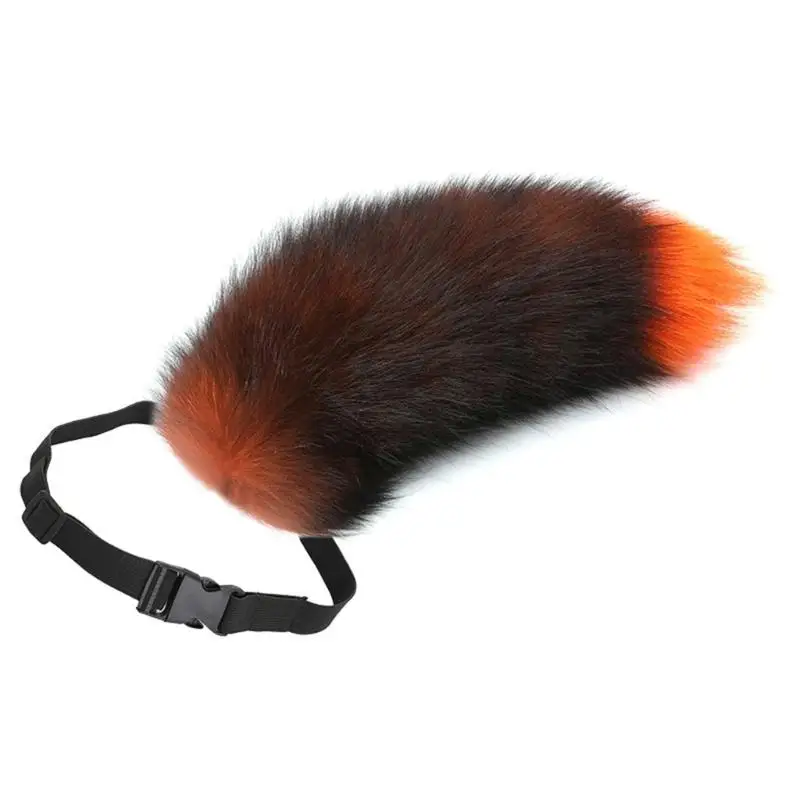 652f raposas cauda cinto ajustável besta cauda pelúcia animal cauda anime cosplay acessórios para festa halloween