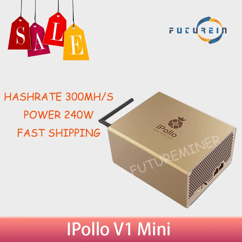 New IPollo V1 Mini Miner Ethereum 300M ETC ZIL ETP EXP WiFi Version Cryptocurrency Mining