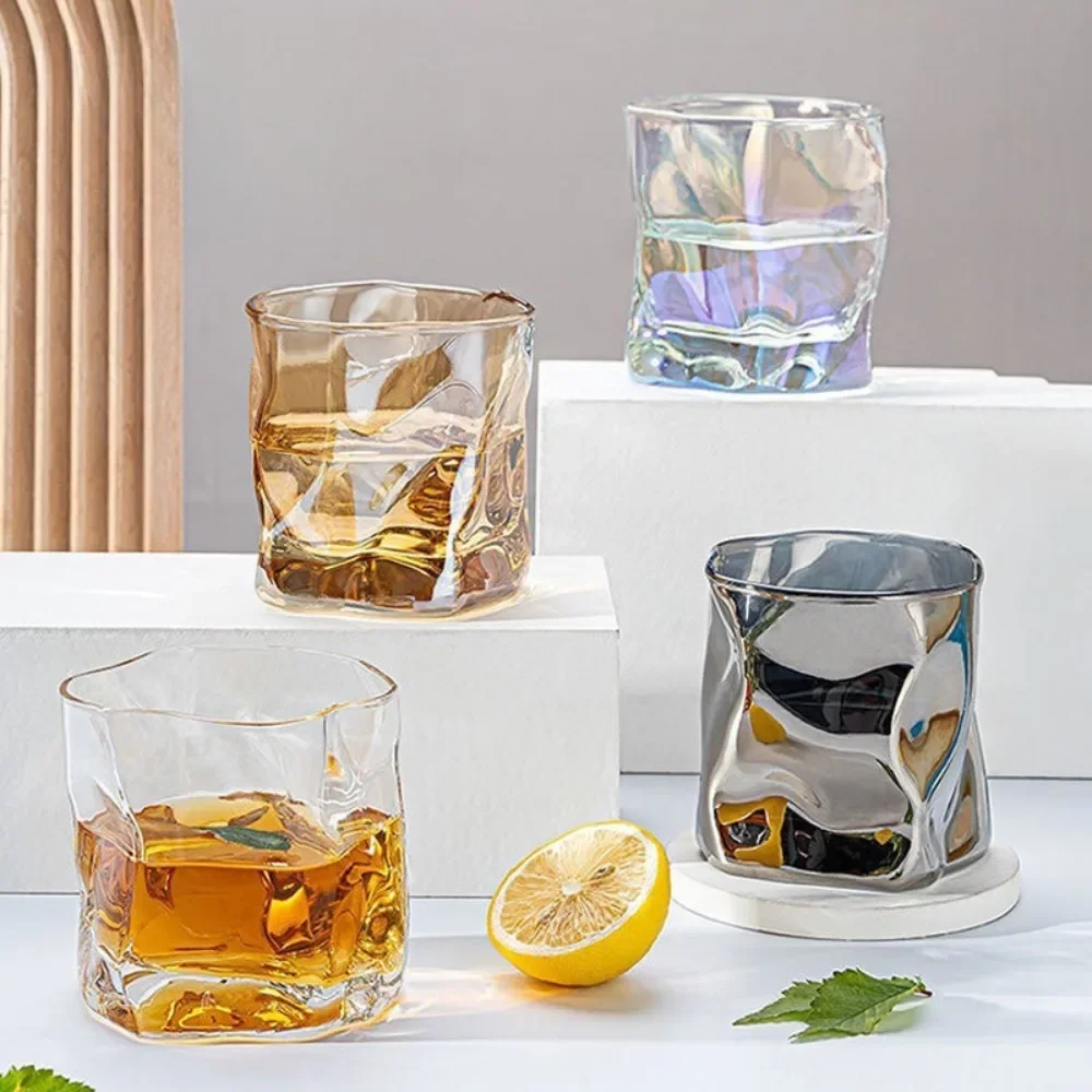 Whisky Transparent Glass Home Mesh Red Origami Cup Shaped Water High Appearance Level