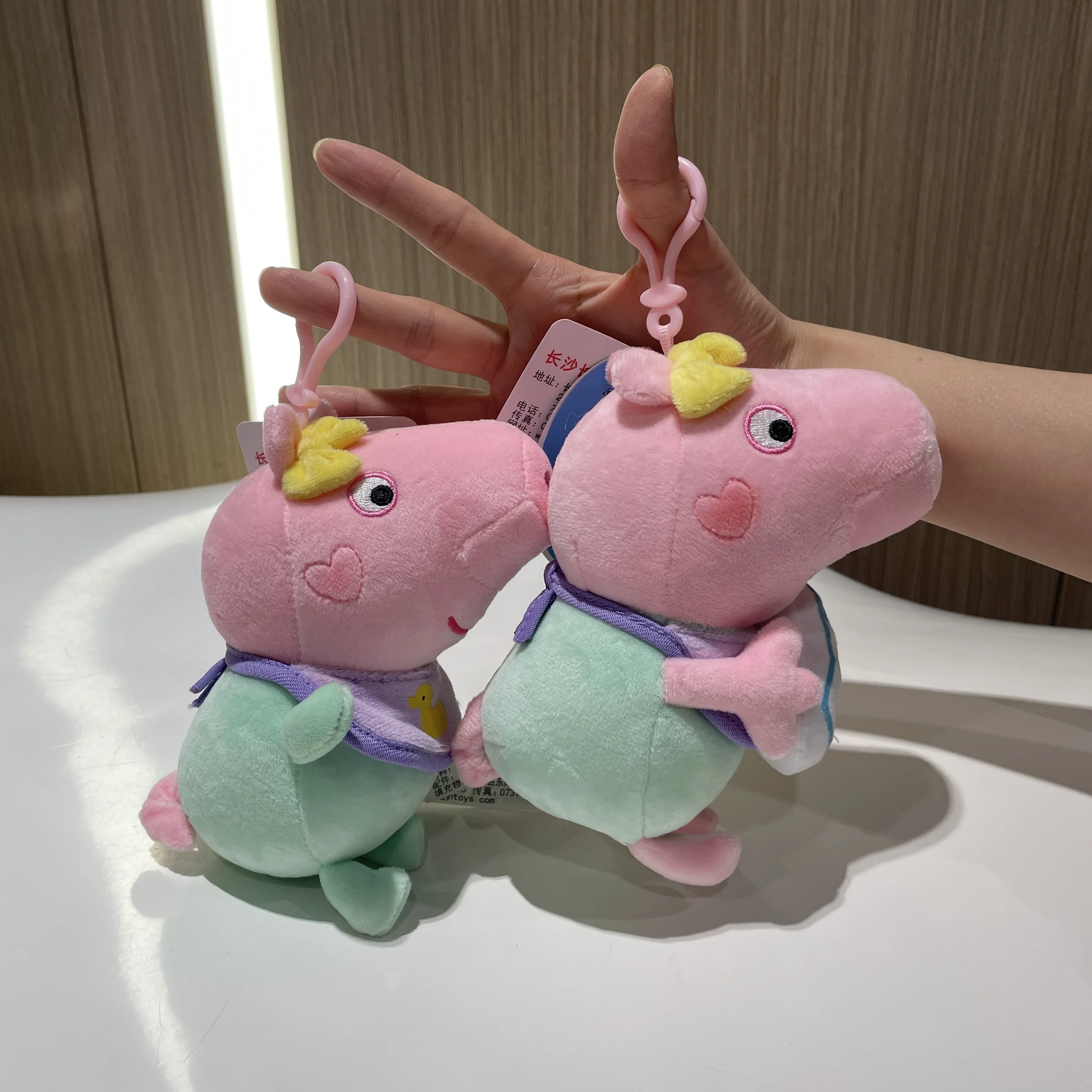 100% Genuine Peppa Pig Evy dinosaur Teddy Bear Peppa George Evie Plush Toy Boy Girl Birthday Gift Toys Christmas Stuffed Doll