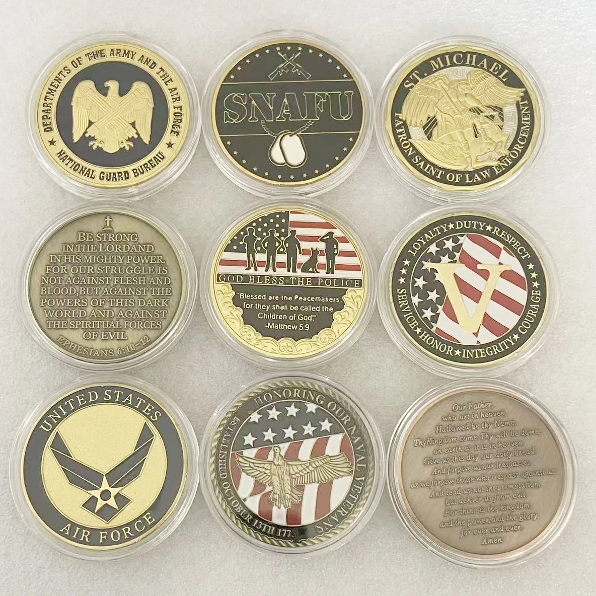 US Military Commemorative Coin Collection Coins