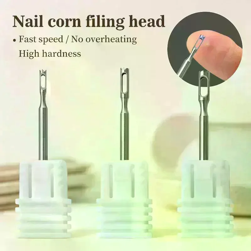 Stainless Steel Pedicure Drill Bit Clavus Corn Remover Cuticle Cutter For Pedicure Drill Rotary Burr Bit Foot Care Tools