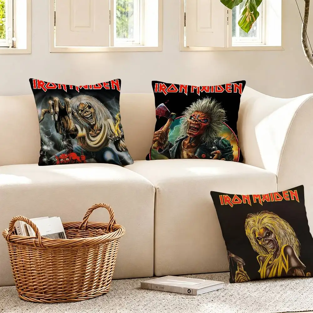 I-iron Maiden-s Pillow Case Cushion Cover Throw Pillow Case For Car Sofa