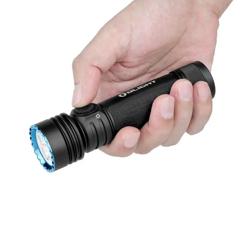 Olight Seeker 4 Pro LED Flashlight USB-C Rechargeable 4600 Lumens High Power LED Torch Light Lamp Include Battery