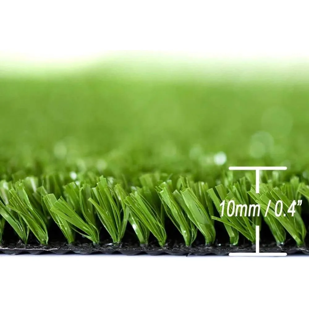 

Artificial Grass Lawn8'x13'【 Customize 】 Synthetic Turf Grass Rug Height 0.4" Green Fake for Home Backyard Patio