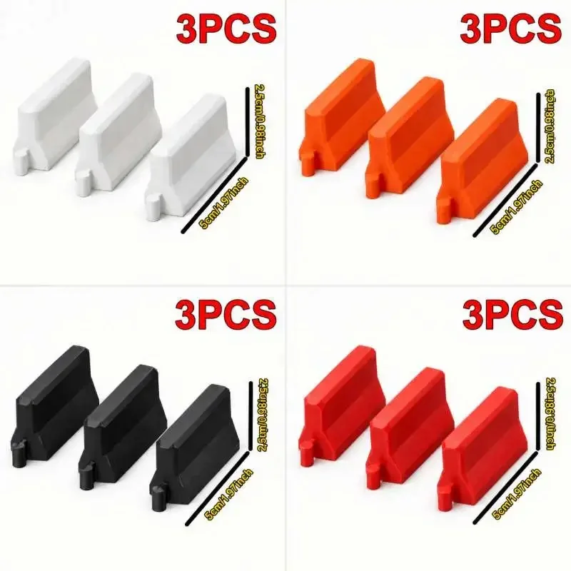 1:64 Scale Mini Race Traffic Barrier Model Diorama Scene Decor Diecast Car Layout Prop For Hobby Collection