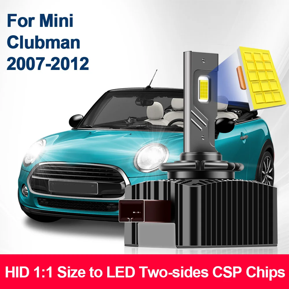 For Mini Clubman 2007-2012 LED Headlights Canbus D1S Turbo Led 110W Bulb 30000LM Car Light Auto 6000K 12V