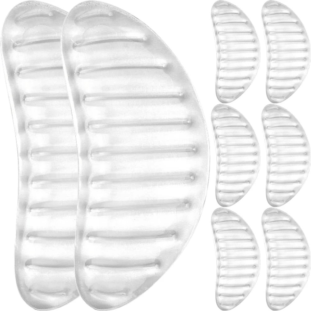 

4 Pairs Gel Insoles Arch Support Brace Cushioning Pad Flat Pain Fatigue Comfort Practical Sports Office Use Foot